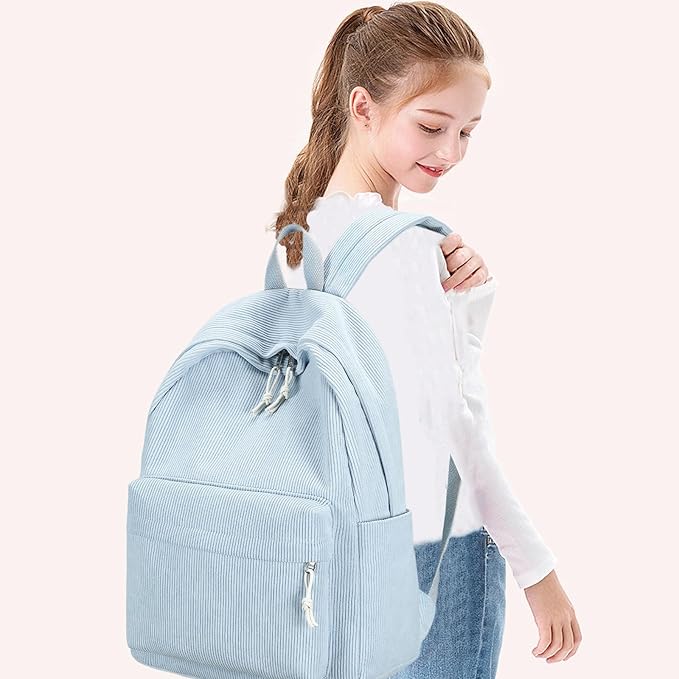 Bluboon School Backpack Set Girls Womens Laptop Bookbag Casual Daypack Fits 15 inch Laptop with Lunch Tote Bag and Pencil Bag