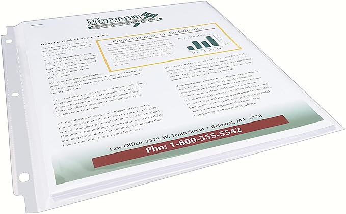 Avery Clear High-Capacity Sheet Protectors, Hold 50 Sheets, Heavyweight, 25 Multi Page Protectors (74171) (Pack of 2)