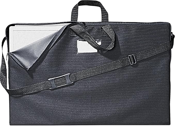 Quartet 156366 Tabletop Display Carrying Case, Canvas, 18 1/2w x 2 3/4d x 30h, Black