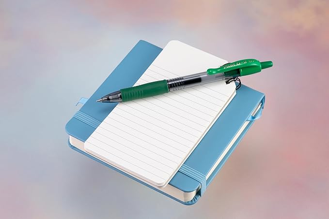 Pilot G2 Premium Gel Roller Pens, Fine Point 0.7 mm, Green Ink Pens Fine Point, Pack of 12 - Ideal for School, Journaling, and Office Writing