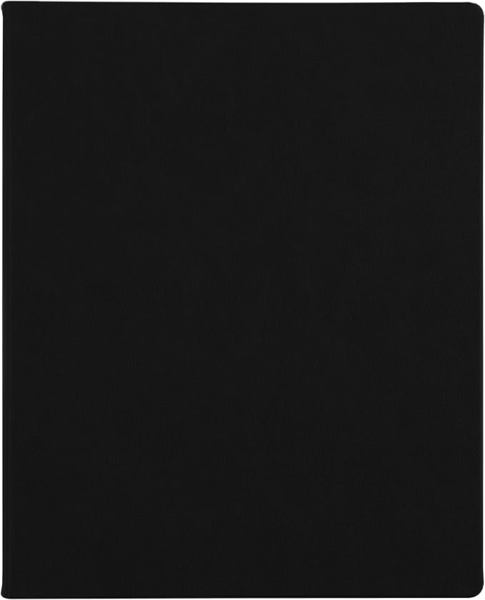 Erin Condren 8x10 Softbound Undated Focused Planner With Additional Productivity and Goal-Setting Pages - Black