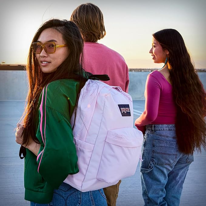 JanSport SuperBreak One Backpacks - Durable, Lightweight Bag with 1 Main Compartment, Front Utility Pocket with Built-in Organizer - Premium Backpack, Russet Red