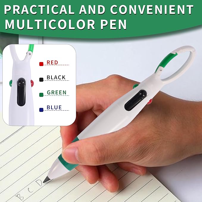 Student Nurse Pen Set Badge Reel Holder Accessories Clip, Retractable Mini Nursing Pen & Light Tool Set， Highlighter pens and Highlighter pens（Green）