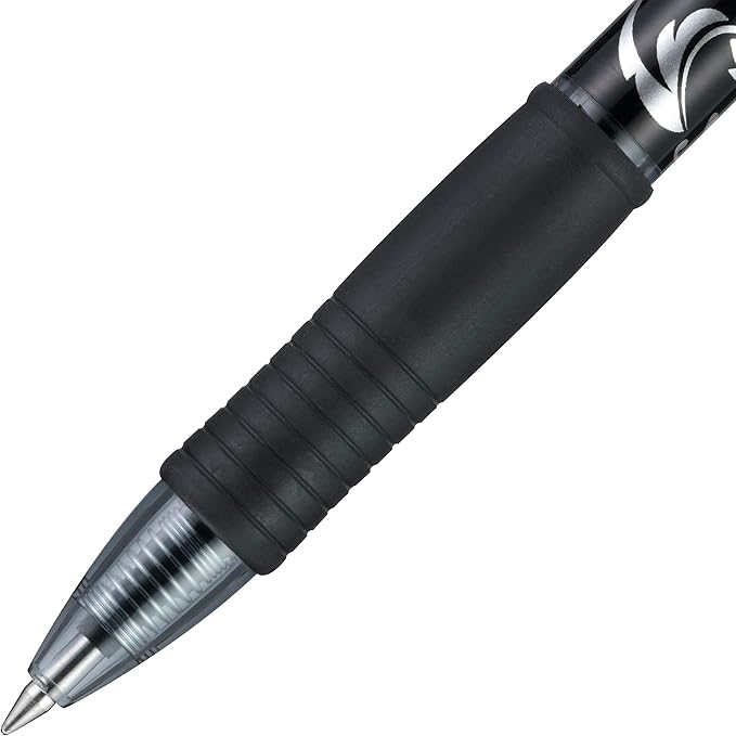 Pilot, G2 Premium Gel Roller Pens, Fine Point 0.7 mm, Fashion Collection, Black, Pack of 10