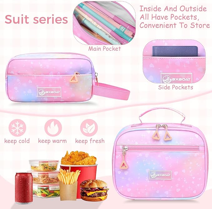 Kids Backpacks for Girls - Cute Girls Backpack for Elementary, Middle and High School Students - 18" School Bookbag