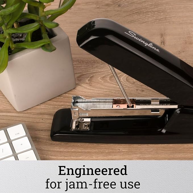 Swingline Stapler,30 Sheet Capacity,747 Business Stapler,Jam Free,Anti-Microbial,Metal,Black (74741),(Pack of 12)