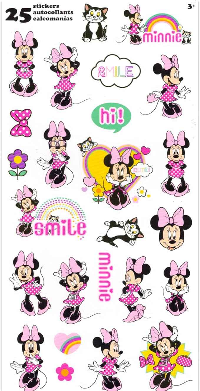 Disney Minnie Mouse Pencil Case for Girls - Stationery Storage Bag Bundle Molded Pencil Case, Stickers, Bookmark, More | Minnie School Supplies for Girls, Kids