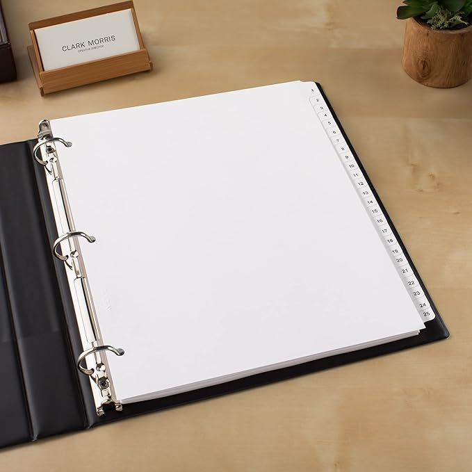 Avery 1-25 Legal Exhibit Dividers for 3 Ring Binders, 25-Tab Sets, Allstate Style, 5 Binder Divider Sets (24761)