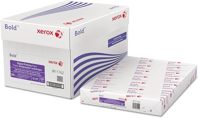 Xerox® Bold Digital® Printing Paper, 1 Ream, Ledger Size (17" x 11"), 100 Brightness, 28 Lb Text (105 gsm), FSC® Certifi