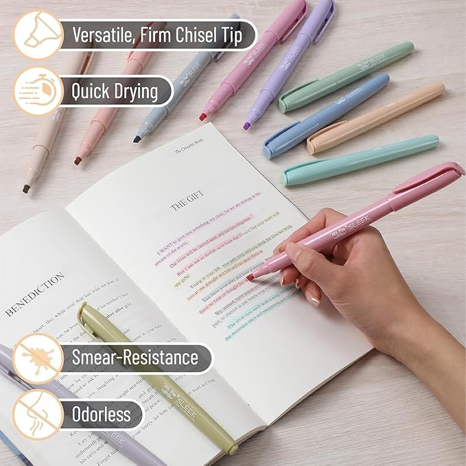 Mr. Pen- Highlighters, 12 Pack, Chisel Tip, Multi Colors, Highlighters Assorted Colors
