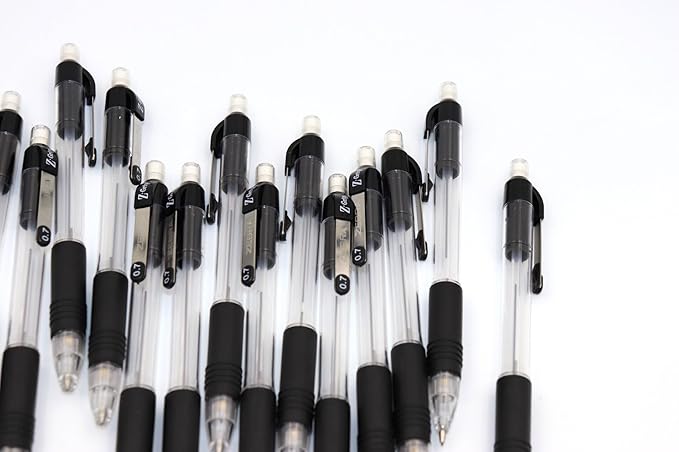 Zebra Pen, Z-Grip Mechanical Pencil, Smooth Writing, Latex-Free Grip, 0.7mm Lead, #2 HB, Pre-Loaded with Lead and Eraser, for School, Office, Everyday Use, Refillable, Clear Barrel, 24-Pack, (15241)