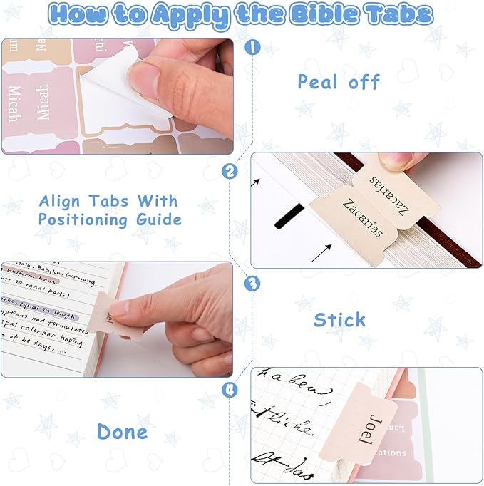 25Pcs Bible Journaling Kit, 6 No Bleed Bible Highlighters, 6 Color Pens, 90 Laminated Bible Tabs, Magnetic Bookmarks, Sticky Notes, Bible Study Supplies, Bible Study Kit for Women