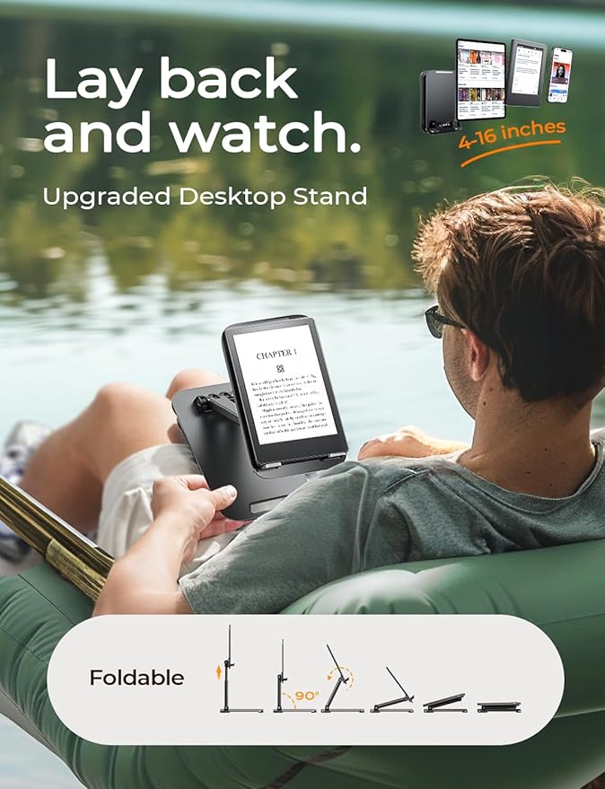 LISEN for iPad Stand Tablet Holder for Desk, Office Desk Accessories for Men Women Kids Tablet Gifts, Office Home Essentials Gadgets Portable Monitor Stand for 2026 New iPad a16 Accessories Switch