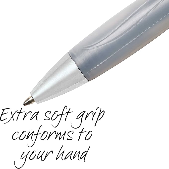BIC Ballpoint Pens, Medium Point 1.0mm, Black | Retractable | Ultra Comfort | Assorted Barrel Colors | 3-Pack