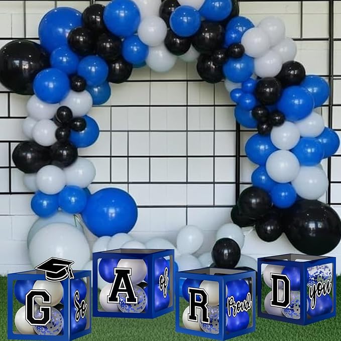 2026 Graduation Decorations, Blue Graduation Decorations 2026 Arch Kit Boxes With Letters 2026 Grad for Middle School High School College ect.