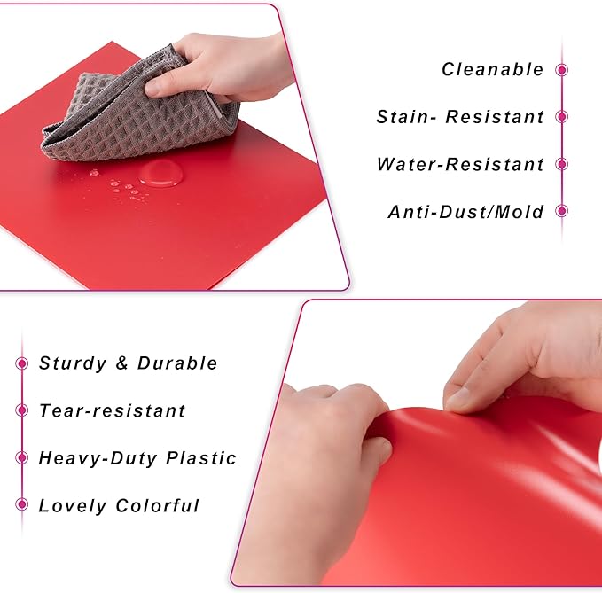Plastic Folders with Pockets (24 Pack, Assorted Colors), Durable Heavy Duty File Folders with Business Card Slot, 2-Pocket Folder for Schoolwork & Office,Letter Size