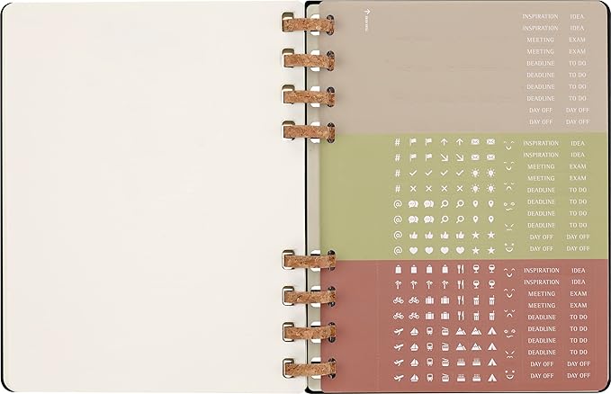 Moleskine 2024 Spiral Academic Planner, 12M, Extra Large, Black, Hard Cover (7.5 x 10)