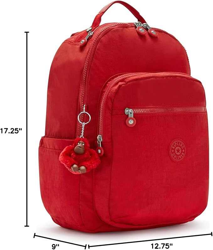 Kipling Women's Seoul 15" Laptop Backpack, Durable, Roomy with Padded Shoulder Straps, Built-In Protective Sleeve