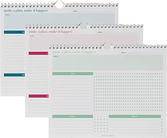 INSPIRED BY ERIN CONDREN Habit Tracker Wall Calendar, 8.5 x 11 Inch Monthly Hanging Habit Tracker with Motivational Layouts, 12 Month Goal Setting Calendar for Daily Habit Tracking and Organization