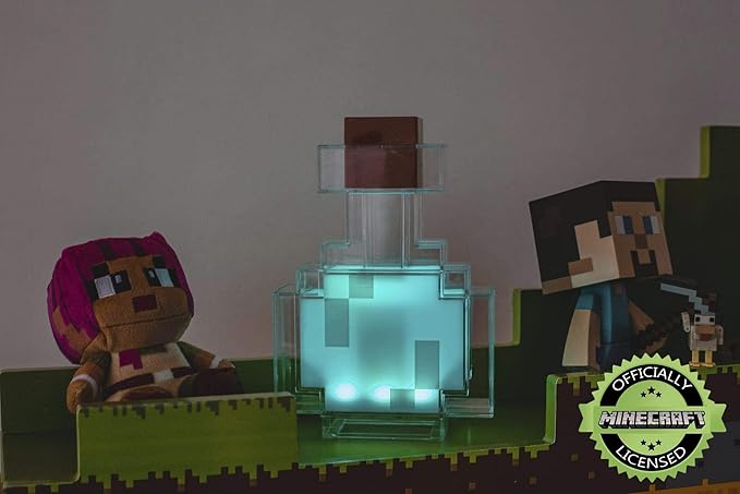 Minecraft Potion Bottle Color-Changing LED Desk Lamp | 7 Inch Night Light
