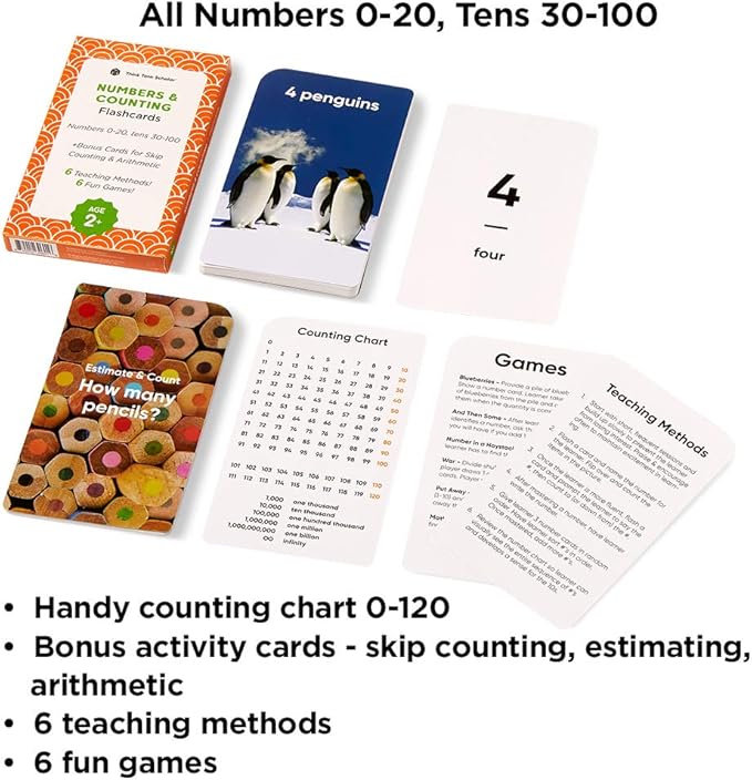 Award-Winning Flash Cards for Preschool & Kindergarten – 5-Deck Set, 180 Jumbo Cards – Learn Alphabet, Numbers, Colors, Shapes, First Words, Opposites & Rhyming – for Kids Ages 2–5
