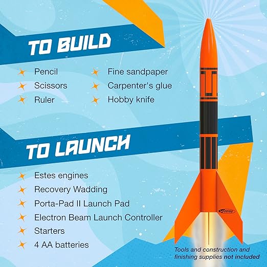 Estes 1751 Bulk Pack of 1751 Alpha III Rocket-Building Kits, Beginner Flying-Rocket-Model Kits for Ages 10+, Classroom Science Experiments