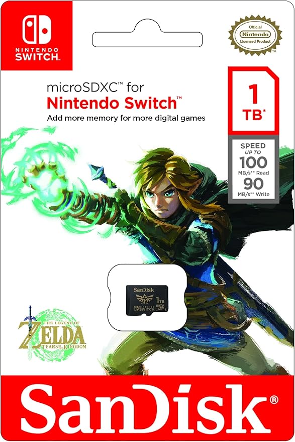SanDisk 1TB microSDXC-Card Licensed for Nintendo-Switch - SDSQXAO-1T00-GN6ZN