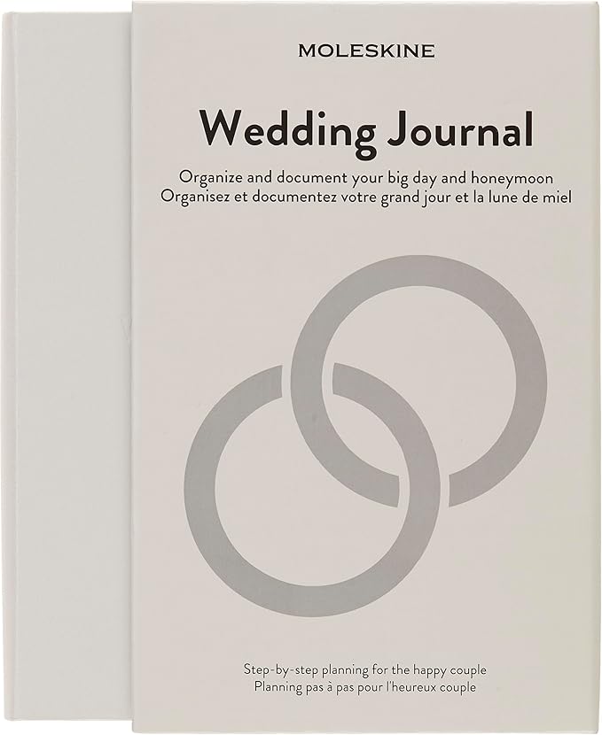 Moleskine Passion Journal, Wedding, Hard Cover, Large (5" x 8.25") Pearl Grey, 400 Pages
