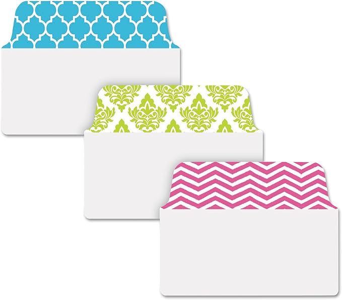 Avery 74774 Ultra Tabs Repositionable Tabs, 2 x 1 1/2, Patterns: Blue, Green, Pink, 24/Pack