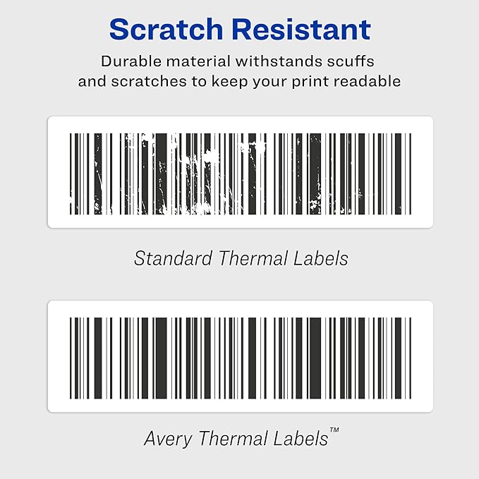 Avery Direct Thermal Address Labels, 1-1/8" x 3-1/2", White, Comparable to DYMO 30252, 350 Blank Labels per Roll, 2 Rolls, 700 Total (4183)