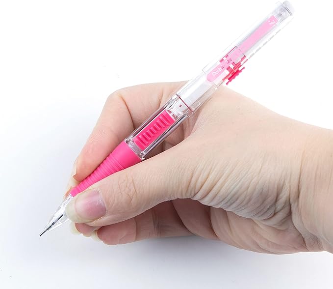 Pentel QUICK CLICK Mechanical Pencil (0.7mm), Pink Barrel, Box of 12 Pencils (PD217P)