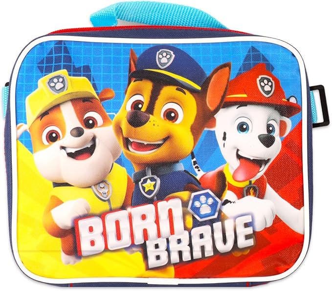 Paw Patrol Backpack with Lunch Bag Set - Bundle with 16” Backpack, Lunch Box, Water Bottle, and More | Paw Patrol School Supplies for Kids