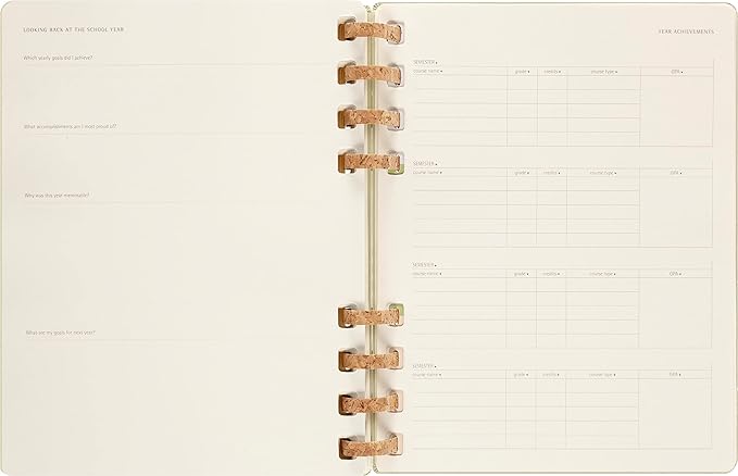 Moleskine 2024 Spiral Academic Planner, 12M, Extra Large, Crush Kiwi, Hard Cover (7.5 x 10)
