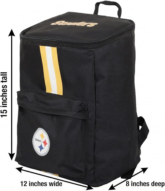 Cooler Backpack – Portable Soft Sided Ice Chest – Insulated Bag Holds 36 Cans - Football Gear – Show Your Team Spirit with Officially Licensed Fan Gear
