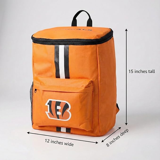 Cooler Backpack – Portable Soft Sided Ice Chest – Insulated Bag Holds 36 Cans - Football Gear – Show Your Team Spirit with Officially Licensed Fan Gear