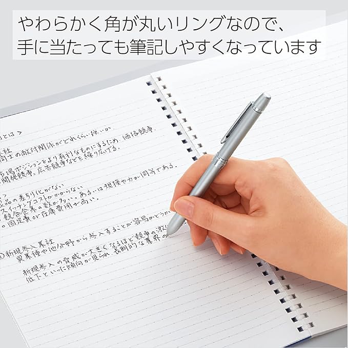 KOKUYO Spiral Lined Notebook, 7.2'' x 5'' Pastel Journal B6 Soft Ring Notebooks with Dot 6 mm Ruled, 80 Sheets, Light Green 1 Subject Notebook, Note Taking for School. Japan Import (SU-SV348BT-LG)