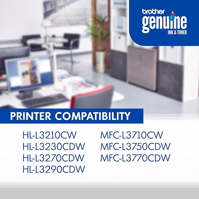 Brother Genuine TN223C, Standard Yield Toner Cartridge, Replacement Cyan Toner, Page Yield Up to 1,300 Pages, TN223, Amazon Dash Replenishment Cartridge