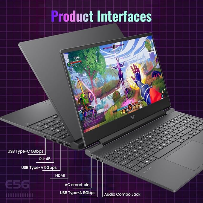 HP Victus 15 Intel i5-13420H (Beats Intel i7-12650H), NVIDIA RTX 4050 Gaming Laptop, 15.6 FHD 144Hz IPS, 32GB RAM, 1TB SSD, Wi-Fi 6, Backlit KB, Win11 Home, Bundle with PCO Notebook Folding Radiator
