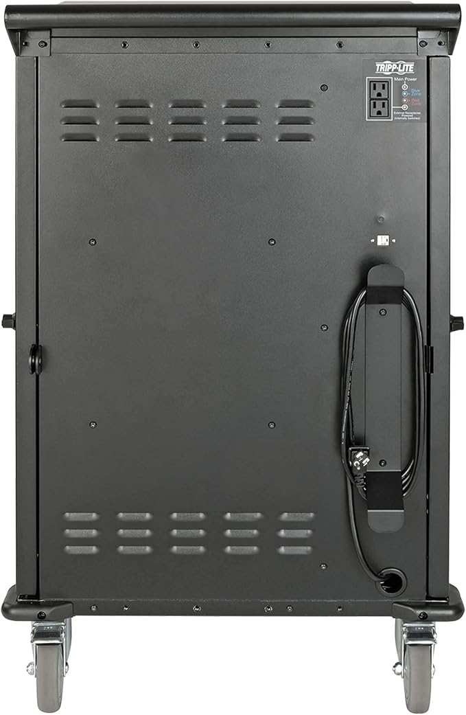 Tripp Lite 42-Port AC Mobile Charging Cart Storage Station for Chromebooks, iPads, Laptops, Tablets, Black (CSC42AC)