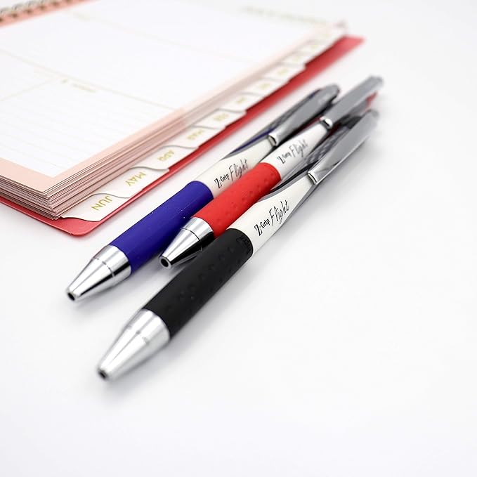 Zebra Pen Z-Grip Flight Retractable Ballpoint Pen, Bold Point 1.2mm, Blue Ink, School Supplies, Teacher Supplies, and Office Supplies, Smooth Writing, Quick-Drying, 12-Pack (21920)