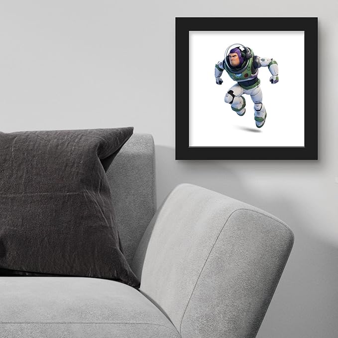 Trends International Gallery Pops Disney Pixar Lightyear - Buzz Lightyear Alpha Suit Wall Art Wall Poster, 12" x 12", Black Framed Version