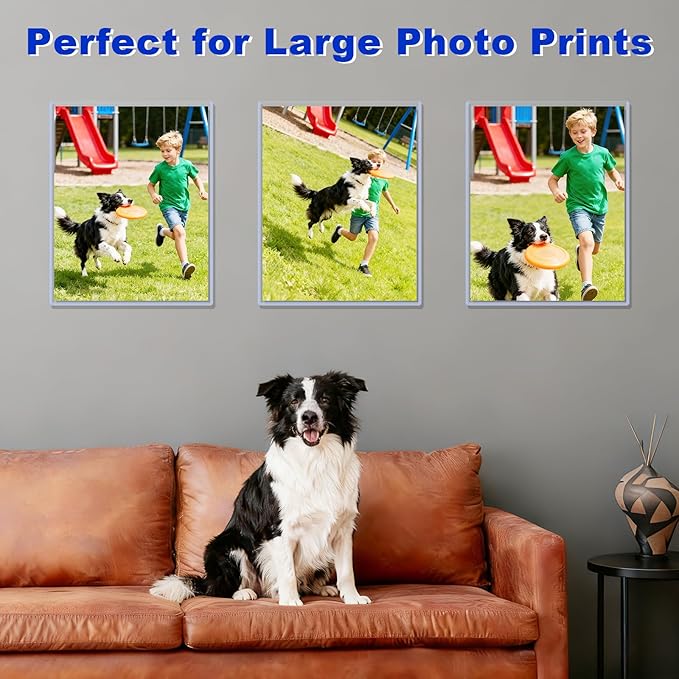 11x14 Photo Toploader - Heavy Duty 20 Mil Poster Sleeves Protectors, Blue-Tint Anti-Fade Rigid Plastic Holder as Frame Alternatives for Artworks, Prints, Pictures Archival Storage Display(10 Pack)