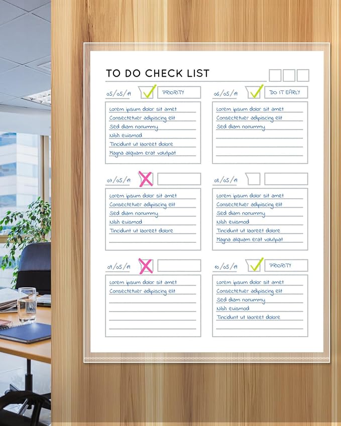 KTRIO No Holes Sheet Protectors 8.5 x 11 Inch Heavy Duty Clear Page Protectors, Plastic Paper Document Sleeves, Letter Size, Top Loading, Acid Free, 100 Pack