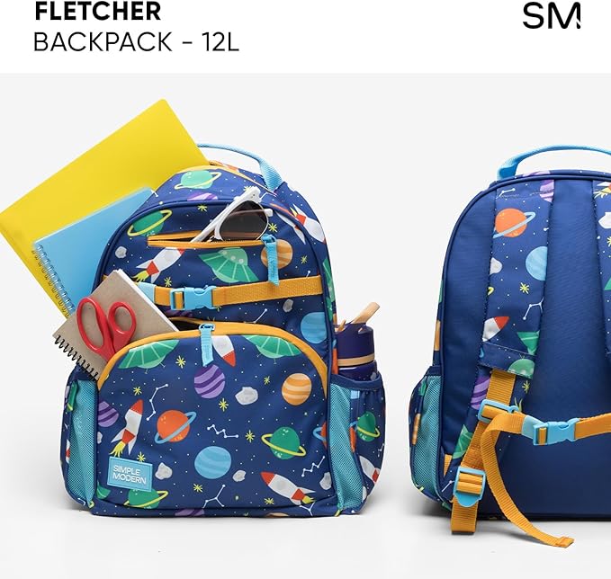 Simple Modern Medium Gabby's Dollhouse Toddler Backpack for School Girls and Boys | Kindergarten Elementary Kids Backpack | Fletcher Collection | Kids - 15" tall | Gabby's Friends