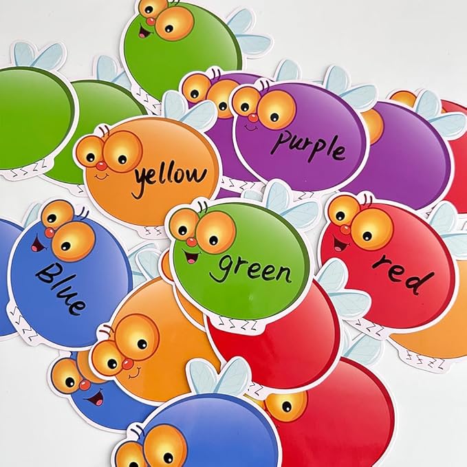 Lachilly Dry Erasable Fly Cards Set, Montessori Teaching Aids, DIY Educational Learning Game for Kindergarten Classroom, Math Game, Sight Words Game, Quick Response Funny Learning