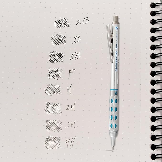 Pentel Super Hi-Polymer Leads, 0.7 mm, HB, Medium, Black, 12 Tubes of Lead, 144 Pieces of Lead (50-HB)