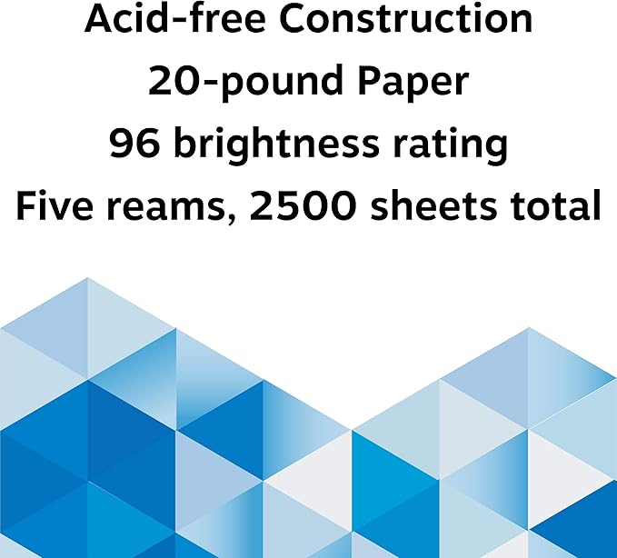 Staples Inkjet Paper – 11” x 17” Multipurpose Paper, 1 Carton of 5 Reams for 2,500 Total Sheets, 20 lbs