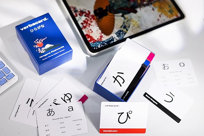 Hiragana Flashcards – Learn to Read Japanese Fast | 106 Card Alphabet Study Deck with Pronunciation & Examples | Japanese Alphabet for Beginners & Students