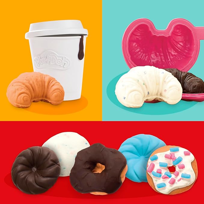 Play-Doh Donut Drop Shop Playset, Play Food Toy, Kids Arts & Crafts, 3+ Years