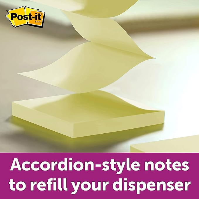Post-it Super Sticky Pop-up Notes, 3x3 in, 6 Pads, 2X The Sticking Power, Supernova Neons, Bright Colors, Recyclable (R330-6SSMIA)